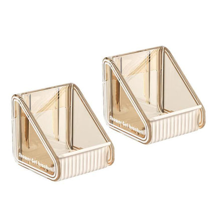 Wall-Mounted Organizer for Bathroom Shower Essentials at Home - no-drill clear corner shelf for shampoo and soap