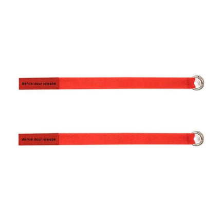 Door Emergency Pull Cord For Tesla Model Three And Y - red nylon manual door release strap with metal ring, 24 x 2.5 cm, fits Model 3 and Model Y