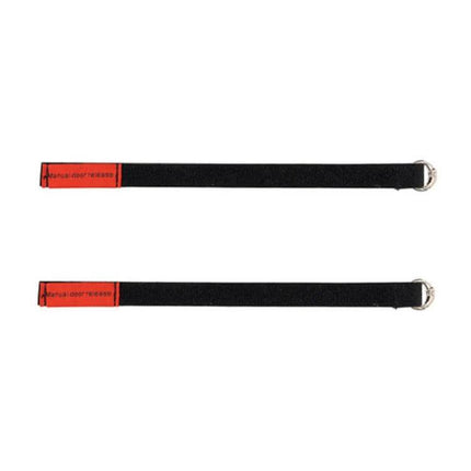 Door Emergency Pull Cord For Tesla Model Three And Y - nylon manual door release strap 24x2.5cm, black with red tag and metal ring