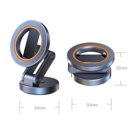 Universal Foldable Car Phone Holder For Safe Driving Rotating Magnetic compact 50×50×32mm rotating magnetic car mount