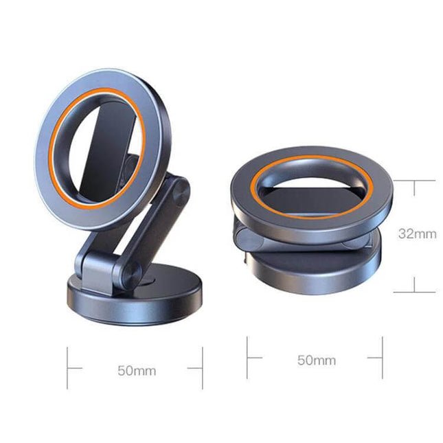 Universal Foldable Car Phone Holder For Safe Driving Rotating Magnetic compact 50×50×32mm rotating magnetic car mount