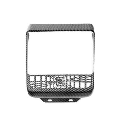Rear Air Vent Protection Frame Matte Carbon Pattern for Tesla Model 3 and Model Y, ABS matte carbon finish, dust and debris shield