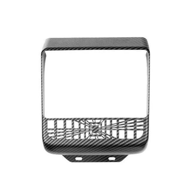 Rear Air Vent Protection Frame Matte Carbon Pattern for Tesla Model 3 and Model Y, ABS matte carbon finish, dust and debris shield
