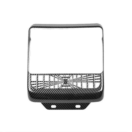 Rear Air Vent Protection Frame Matte Carbon Pattern for Tesla Model 3 and Model Y, ABS matte carbon protective rear vent trim