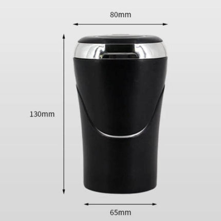 Car Ashtray Removable For Cup Holders Keeps Your Car Clean While Driving - black 130x80mm removable stainless steel car ashtray for cup holders