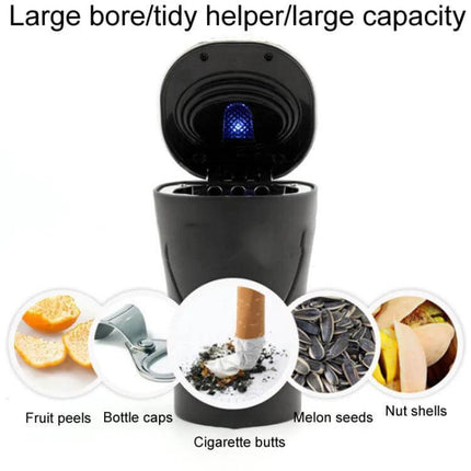 Car Ashtray Removable For Cup Holders Keeps Your Car Clean While Driving - black removable cup holder ashtray with stainless interior