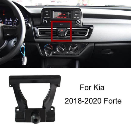 Dashboard Car Phone Holder for Left-Hand Drive Models snap-on mount on Kia Forte dashboard air vent for GPS and hands-free use