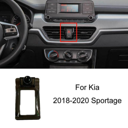 Dashboard Car Phone Holder for Left-Hand Drive Models mounted on Kia Sportage 2018-2020 dashboard air outlet