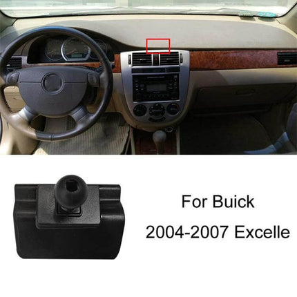Firstland Buick Left Hand Drive Phone Navigation Bracket mounted on dashboard vent of Buick Excelle 2004-2007 for secure hands-free navigation