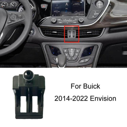 Firstland Buick Left Hand Drive Phone Navigation Bracket mounted on Buick Envision dashboard air vent clip for 2014-2022 models