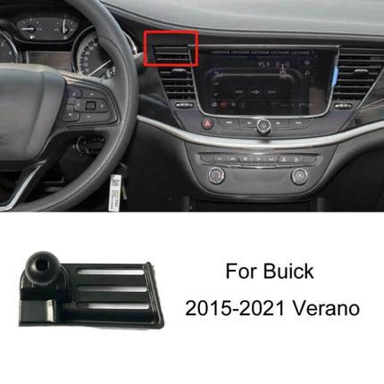 Firstland Buick Left Hand Drive Phone Navigation Bracket mounted on Buick dashboard air vent for 2015-2021 Verano