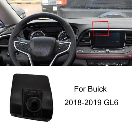 Firstland Buick Left Hand Drive Phone Navigation Bracket mounted on dashboard near infotainment screen for Buick GL6 2018-2019