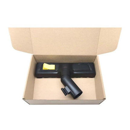 Karcher WD5 WD6 Compatible Vacuum Floor Cleaning Brush in cardboard box, black floor nozzle with yellow release button for hardwood and tile
