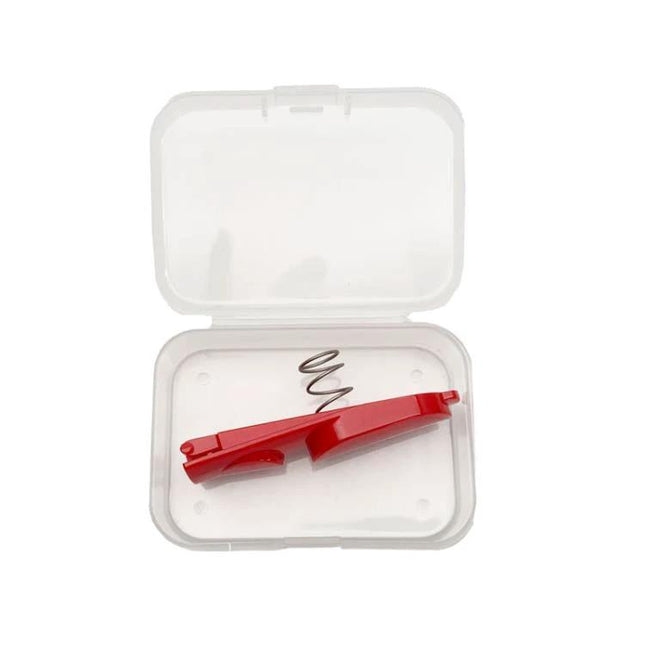 Dyson Vacuum Replacement Switch Button with Long Design and Box - red replacement button and spring in clear storage case