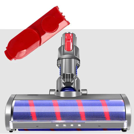 Dyson Vacuum Replacement Switch Button with Long Design and Box shown red long switch button and compatible vacuum head for V6 V7 V8 V10 V11 V15 V18 Slim