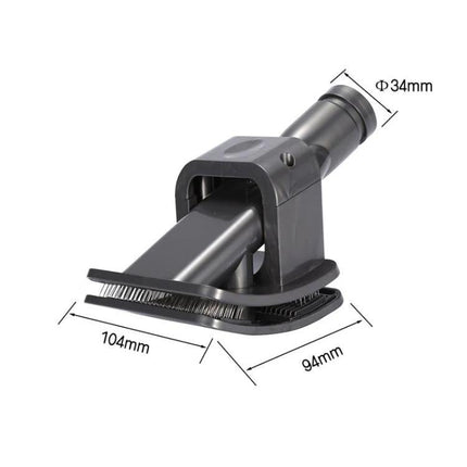 Grooming Pet Hair Brush for Dyson V6, V7, and V8 Vacuums - ergonomic lightweight pet grooming vacuum attachment (104x94mm, 34mm)