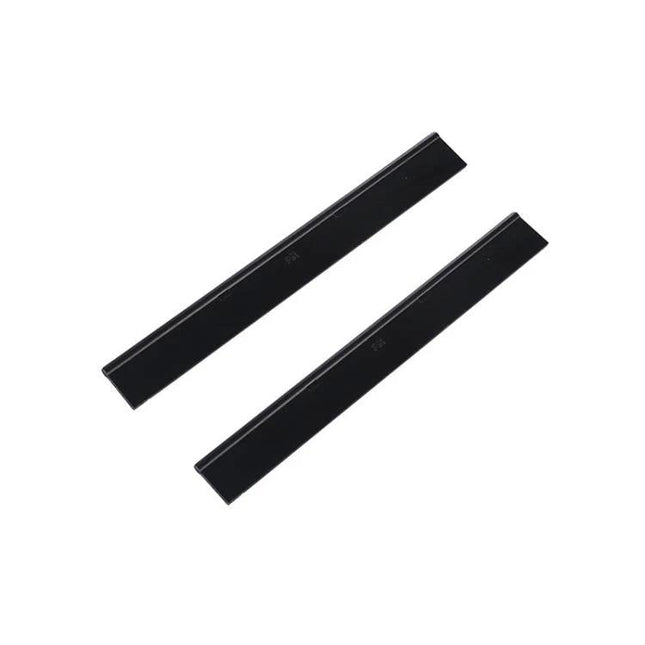 Soft Rubber Scraper Accessory for Karcher Window Cleaners - pair of black replacement rubber squeegee blades for streak-free glass