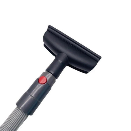 Adaptor for Connecting Dyson V7 and V8 Vacuums to 32mm Hoses — black connector attached to 32mm hose for brushes and car cleaning