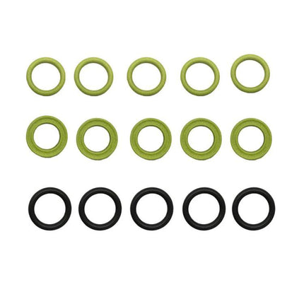 Karcher High Pressure Washer Sealing Ring Replacement Set of 15 green and black nylon rings for fixing leaks and maintaining pressure washers