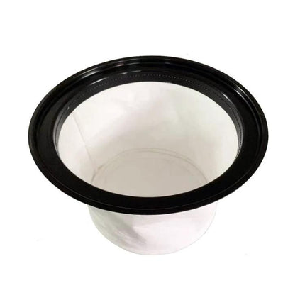 Replacement Dust Filter for Karcher NT Series Vacuum Cleaners - white cylindrical replacement filter with black rubber rim