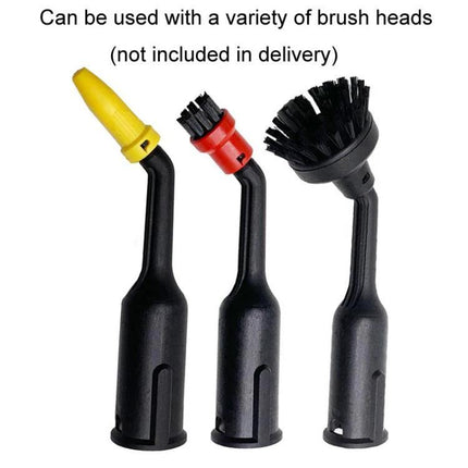Karcher Nozzle Extension Pipe for SC Series Steam Cleaners with three interchangeable brush heads for grout and tight corners
