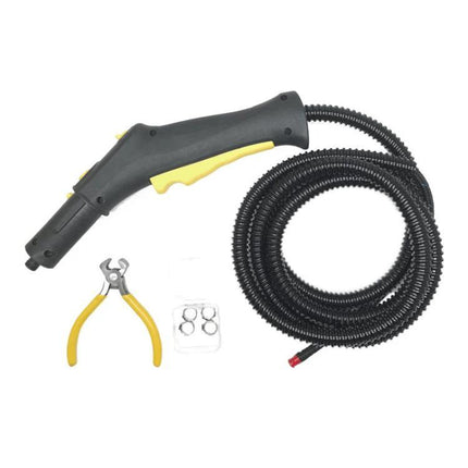 7-Piece Replacement Handle Hose for Karcher Steam Cleaners black handle hose set with pliers and clamps