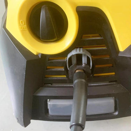 Karcher Compatible O-Ring Seal Replacement Kit for Pressure Washers, 16 Pack installed on pressure washer inlet to prevent leaks