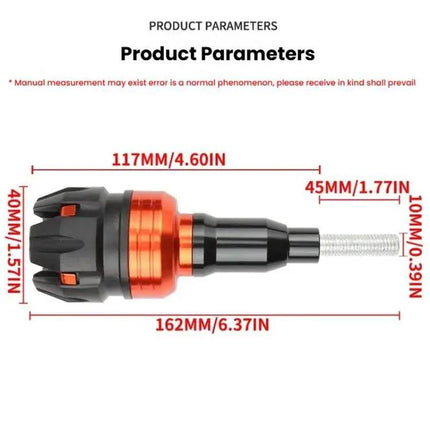 Universal Motorcycle Anti Drop Bar With Rubber Frame Guard