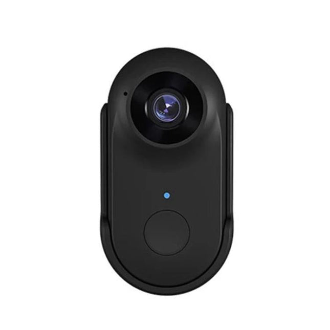 Pet Wearable Camera for Cats and Dogs with Direct Recording attached to a black compact collar mount showing front lens and LED indicator