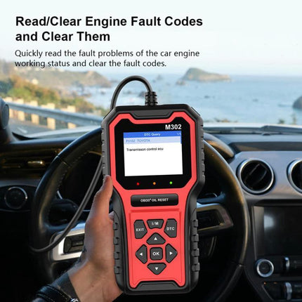 A Practical Tool for Everyday Car Maintenance at Home - handheld OBD2 scan tool reading check engine codes in a car