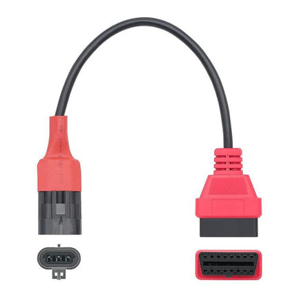 SYM SANYANG OBD Cable for Motorcycle Maintenance Essentials - red OBD adapter cable for SYM motorcycle diagnostics