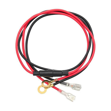 10A 60cm Plug-In O-Type Terminal Power Cable for Vehicle Chargers - red and black 60cm cable with O-type ring terminals and 10A fuse