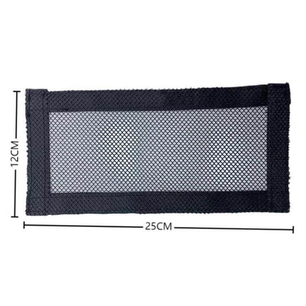 Tesla Model 3 Car Seat Under Vent Dust Proof Mesh Two Piece Set - black honeycomb mesh panel 12x25cm with hook-and-loop edges