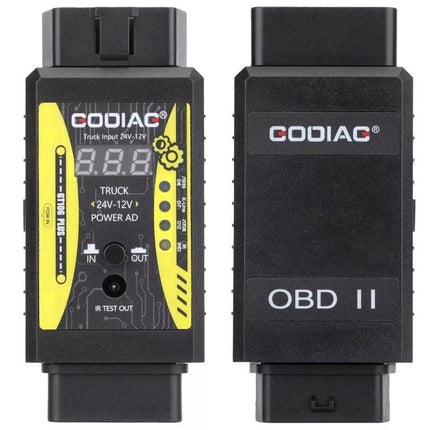Practical GODIAG Adapter for Daily Truck Maintenance Tasks - 24V to 12V OBDII diagnostic adapter for mechanics