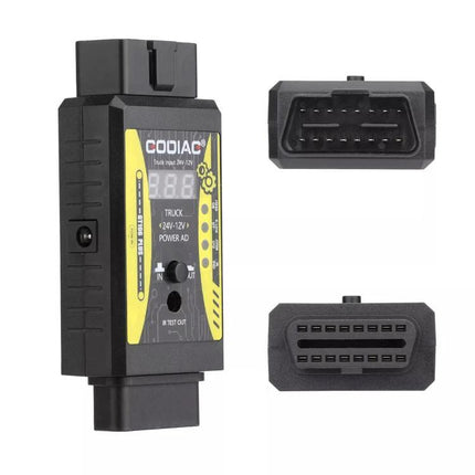 Practical GODIAG Adapter for Daily Truck Maintenance Tasks - 24V to 12V diagnostic converter for on‑road truck maintenance