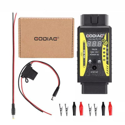 Practical GODIAG Adapter for Daily Truck Maintenance Tasks - 24V to 12V converter for truck diagnostics, relay and injector testing