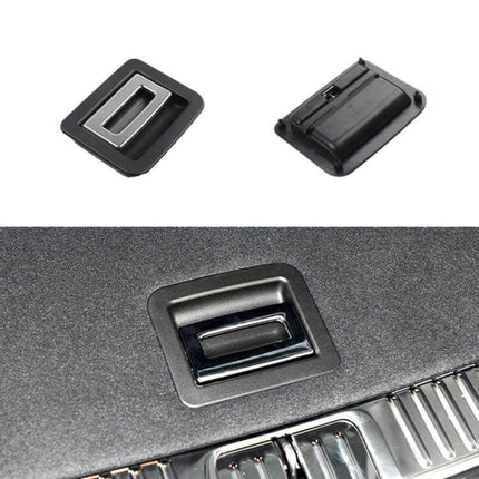Car Boot Carpet Buckle Trunk Puller For Porsche Cayenne 2010 To 2016 - black ABS replacement trunk pull handle fitting factory mount