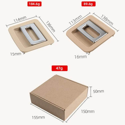 Car Boot Carpet Buckle Trunk Puller For Porsche Cayenne 2010 To 2016 beige ABS+PC replacement with dimensions and weight shown