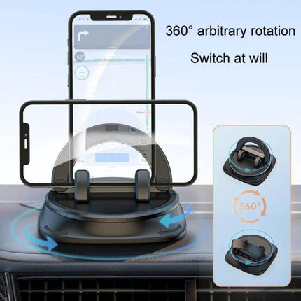 Car Center Console Phone Holder Installation Free Snap On - 360° rotate ABS silicone snap-on mount for dashboard one-hand access
