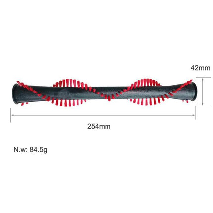 Miele TriflexHX1 Vacuum Brush Replacement for Home Cleaning black nylon roller brush 254mm with red bristles