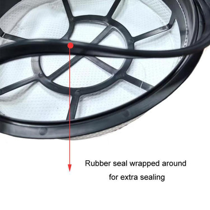 Numatic Compatible Dust Filter Screen for Henry George Edward Vacuums showing rubber-sealed replacement filter insert for improved dust capture and sealing
