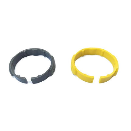 Karcher Compatible Vacuum Handle with Gray and Yellow Rings for Grip - replacement ABS plastic grip rings for NT20 NT30 WD series