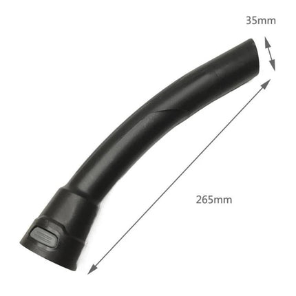 Karcher Compatible Vacuum Handle with Gray and Yellow Rings for Grip - ABS replacement handle 265mm, 35mm opening, improved grip