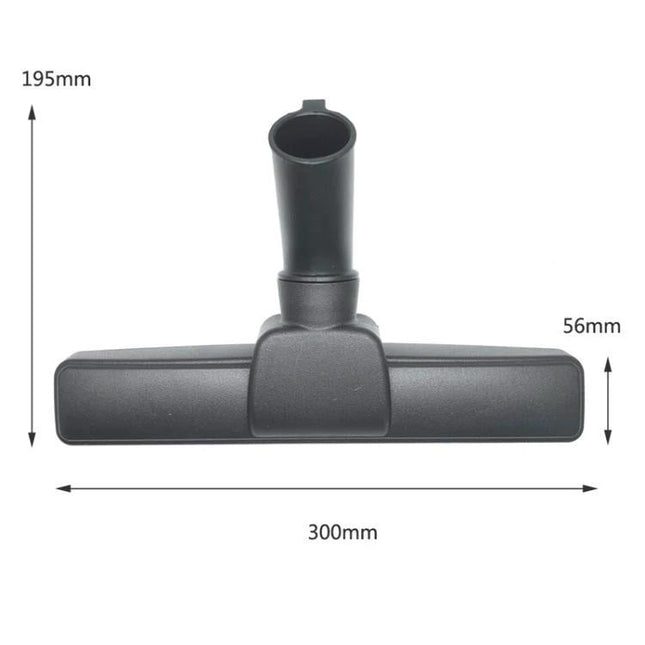 35mm Vacuum Cleaner Brush for Miele, Karcher, and Philips - 300mm floor tool replacement, durable plastic, fits carpets, hard floors, upholstery