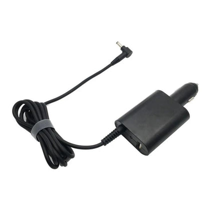 Portable Car Charger for Dyson V10 and V11 Vacuum Cleaners - black in-car cigarette lighter adapter with coiled cable