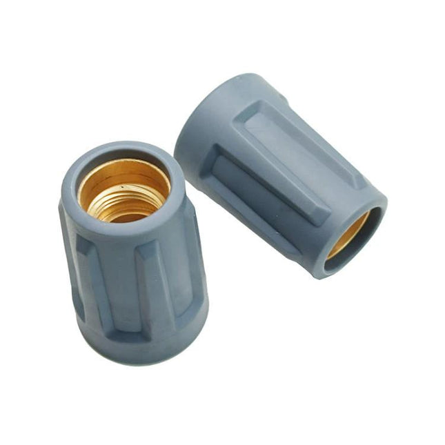 Karcher HD/HDS Series High Pressure Washer Nozzle Cap grey ABS plastic with copper insert, protects nozzle connections during storage and transport