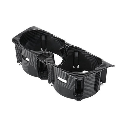 Center Console Cup Holder For Mercedes Benz Black Carbon Fiber - black carbon fiber front center console cup holder, fits C-Class W205 GLC W253 E-Class W213