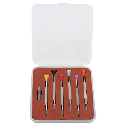 Watch Repair Flat Screwdriver Set 0.8-1.8mm 6-Piece | Syndmart