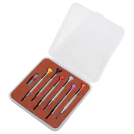 Watch Repair Flat Screwdriver Set 0.8-1.8mm 6-Piece | Syndmart