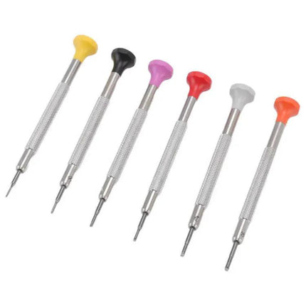 Watch Repair Flat Screwdriver Set 0.8-1.8mm 6-Piece | Syndmart